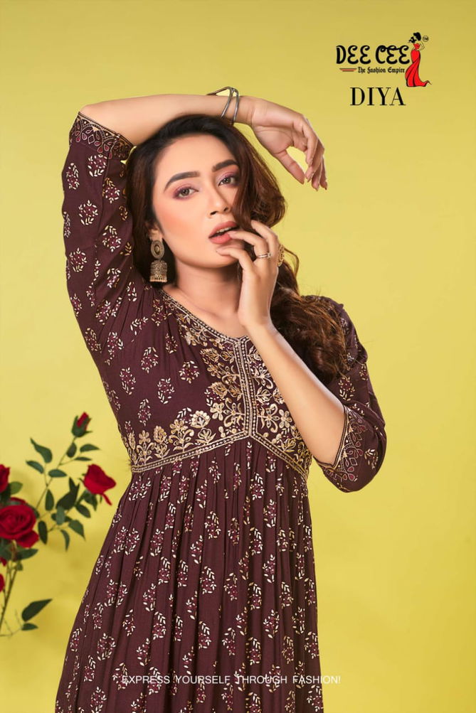 Dee Cee Diya Alia Cut Designer Kurtis Catalog